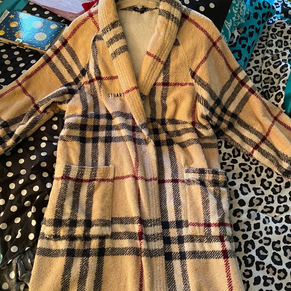 Burberry London Men's Check Bath Robe